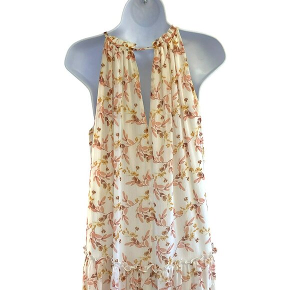 Anthropologie Drew Women's Romantic Floral Halter Maxi Dress Medium Light Flowy - Picture 5 of 6